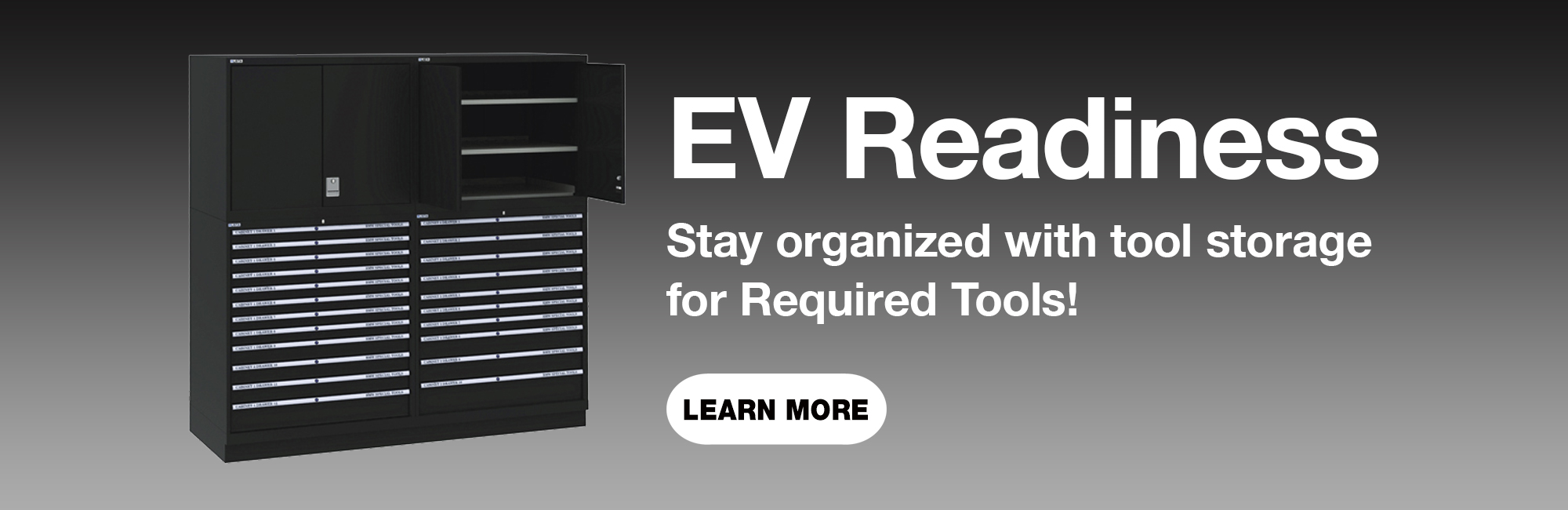 stay organized with required tool storage
